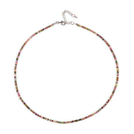 Turmalin-Silberhalskette