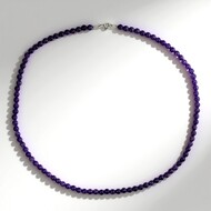 Collier en argent et Améthyste de Zambie