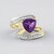 Anello in argento con Ametista Zambiana