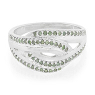 Fancy-Diamant-Silberring