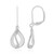 Pendientes en plata con Diamante I1 (G) (Annette)