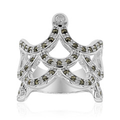 Anello in argento con Diamante I2 (J) (Annette classic)