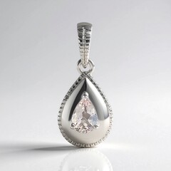 Ciondolo in argento con Topazio Rosa Ouro Preto