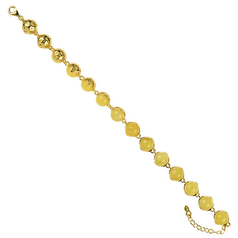 Brazalete en plata con Ámbar báltico (dagen)