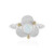 Welo-Opal-Silberring mit Gold (Granulieren)