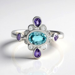 Anello in argento con Zircone Ratanakiri (Adela Silber)