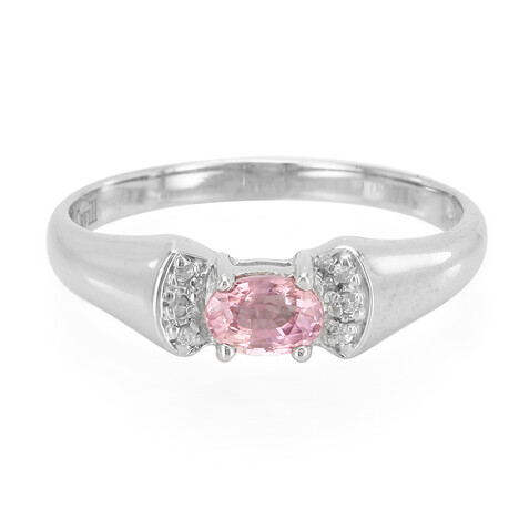 Padparadscha-Saphir-Silberring