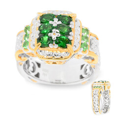 Anillo en plata con Tsavorita de Tanzania (Gems en Vogue)