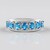 Anello in argento con Apatite Blu Neon