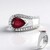Anello in argento con Rubino del Madagascar