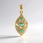 Ciondolo in argento con Smeraldo Colombiano (de Melo Essence)