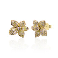 14K SI2 Fancy Diamond Gold Earrings (CIRARI)