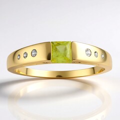Anello in oro con Sfene