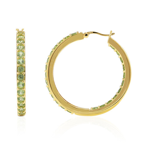 Orecchini in argento con Peridoto della Birmania