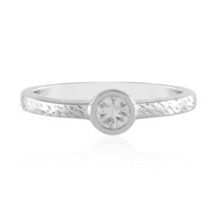 Bague en argent et Saphir blanc