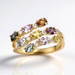 Anello in oro con Zaffiro Fancy (CIRARI)