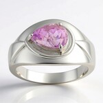 Anello in argento con Kunzite (Pallanova)