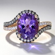 Amethyst-Goldring