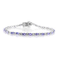 Tansanit-Silberarmband