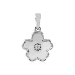 Zirkon-Silberanhänger