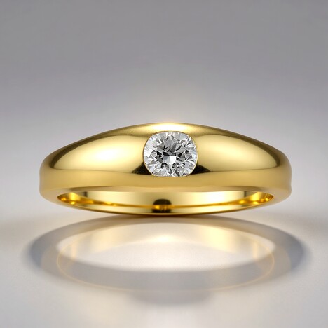 Anello in oro con Diamante SI1 (G) (Annette)