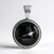 Pendentif en argent et Diopside étoilé d'Inde