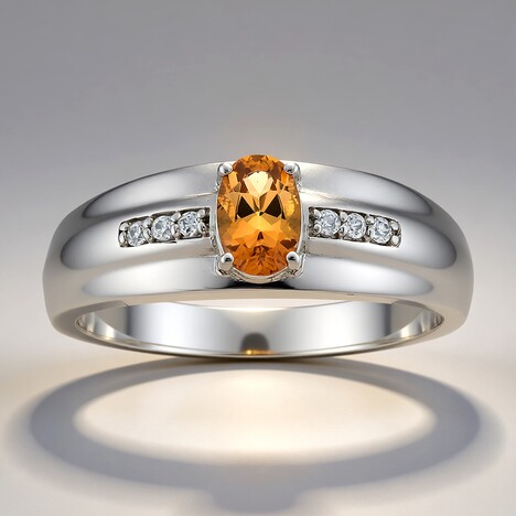 Anello in argento con Topazio Tepetate