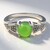 Anello in argento con Crisoprasio Imperiale
