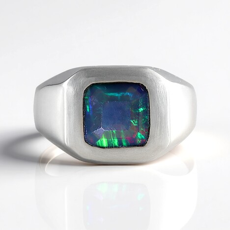 Anello in argento con Opale Mezezo (de Melo Essence)