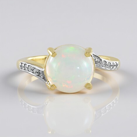 Anello in argento con Opale di Welo