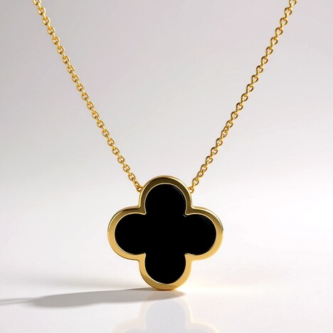 Collana in argento con Onice Nero