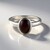 Anello in argento con Occhio di Tigre Rosso