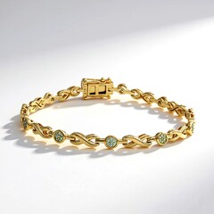 Bracciale in oro con Tormalina Paraíba (CUSTODANA)