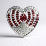 Pendentif en argent et Rubis de Tanzanie (de Melo Essence)