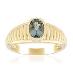 9K Unheated Blue Green Tanzanite Gold Ring