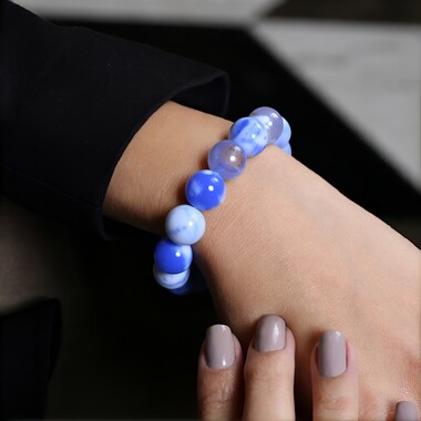 Armband met Mongolische Agaten