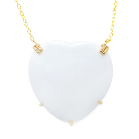 White Onyx Silver Necklace (Gems en Vogue)