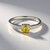 Bague en argent et Tanzanite jaune non chauffée