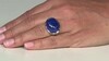 Anillo en plata con Lapislázuli (Ornaments by de Melo)