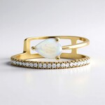 Anello in oro con Opale di Welo AAA