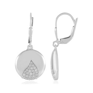 Pendientes en plata con Zircón (SAELOCANA)