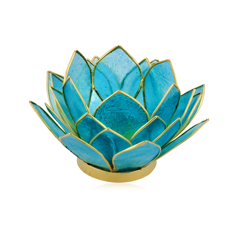 Bali Barong Capiz Shell Brass Tealight Holder