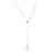 Rose Quartz Silver Necklace