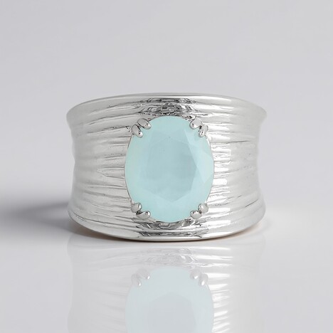 Anello in argento con Opale Paraiba