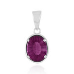 Pink Flouorite Silver Pendant