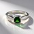 Bague en argent et Diopside de Russie