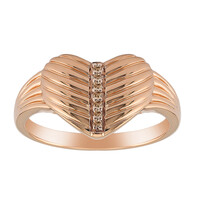 Anello in argento con Diamante Rose de France SI1 di Argyle