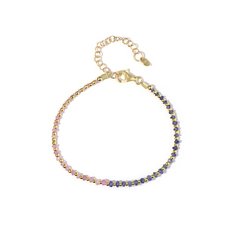 Zilveren armband met Gouden Hematieten