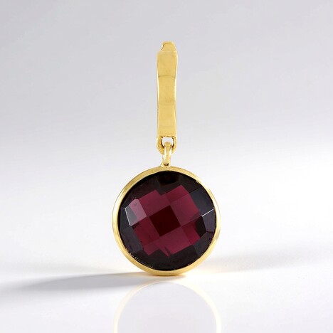 Ciondolo in argento con Rodolite Lampone