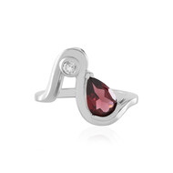 Anello in argento con Granato Mozambico